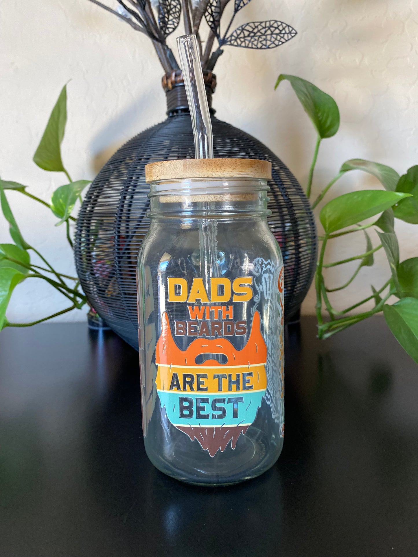 24oz Dad Mason Jar Mug ( The Man, The Myth, The Legend)