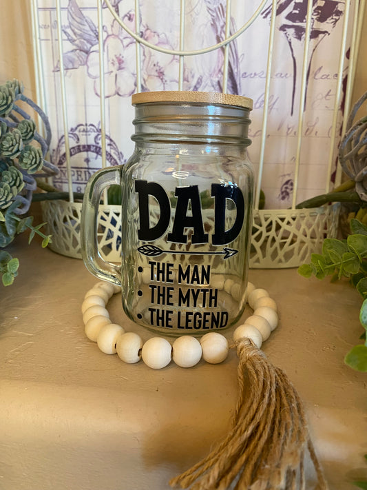 DAD Mason Jar Mug