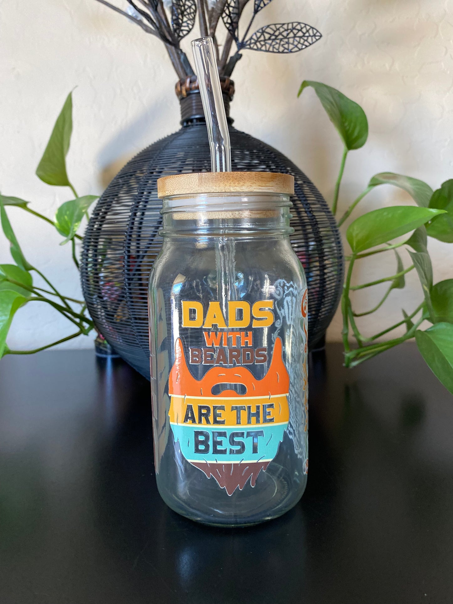 24oz Dad Mason Jar Mug