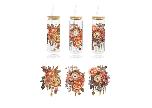 Floral Clocks SteamPunk